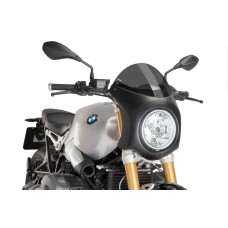 RETRO SEMI FAIRING FOR BMW R NINE T 2014-2020 BLACK - D.SMOKE